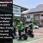 Pemprov Kaltim membuka pengisian daya motor listrik gratis bagi ojol, memanfaatkan energi surya untuk menekan biaya operasional harian.