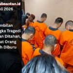 Polda Kalimantan Tengah menahan sembilan tersangka tragedi Katingan. Empat pelaku masih diburu, sementara senjata dan sabu turut disita.