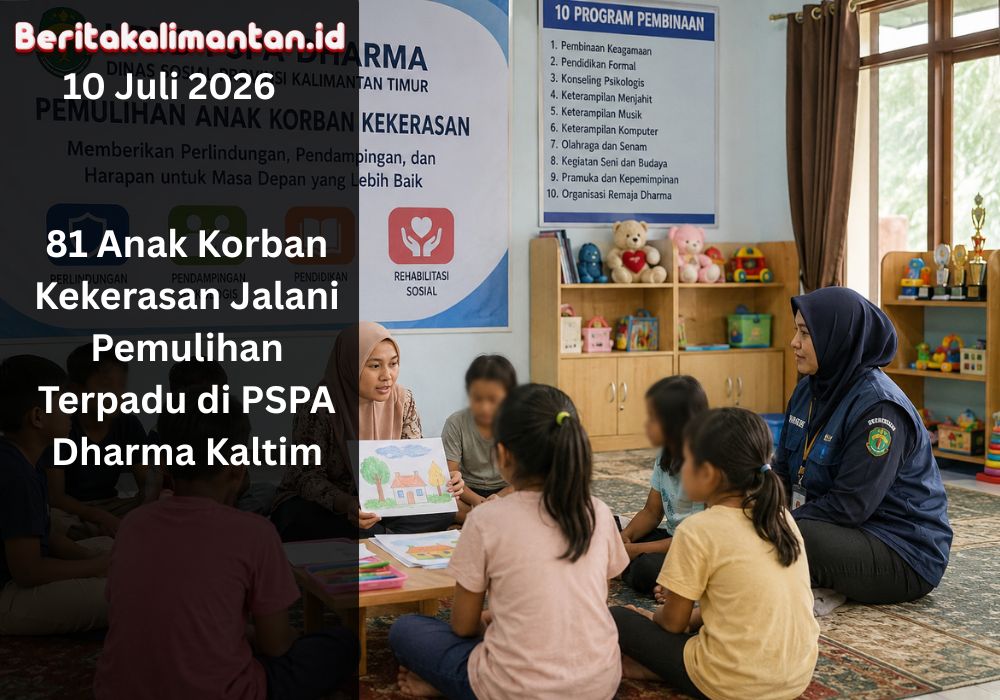Dinsos Kaltim mengoptimalkan pemulihan 81 anak korban kekerasan melalui perlindungan, pendidikan, konseling, dan rehabilitasi sosial.