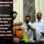 BNNP Kaltim mengungkap jaringan narkotika Pontianak–Samarinda dan menyita 996 gram sabu. Dua orang diamankan, kasus masih dikembangkan